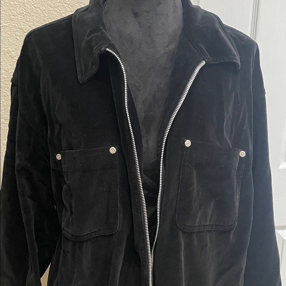 Jones New York Sport Zip Up Classic Black Apparel